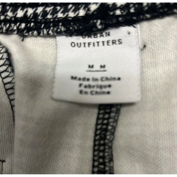 Urban Outfitters Plaid Houndstooth Black White Jogger Pants Mens Medium NWOT - Picture 9 of 16